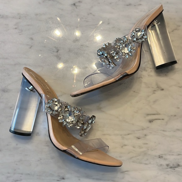 Schutz Blanck Slide Sandals Size 8 - Picture 10 of 10